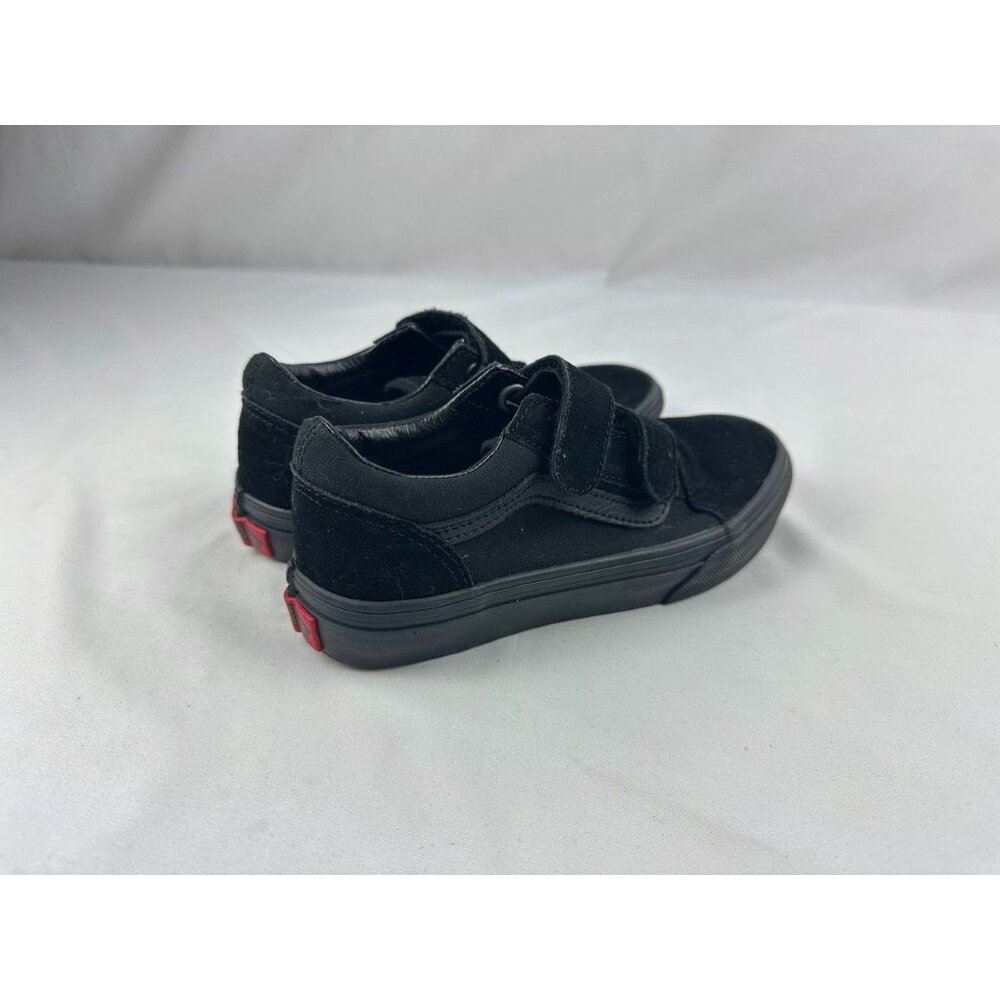 New Little Kids Old Skool V Shoe All Black Size 13.5US